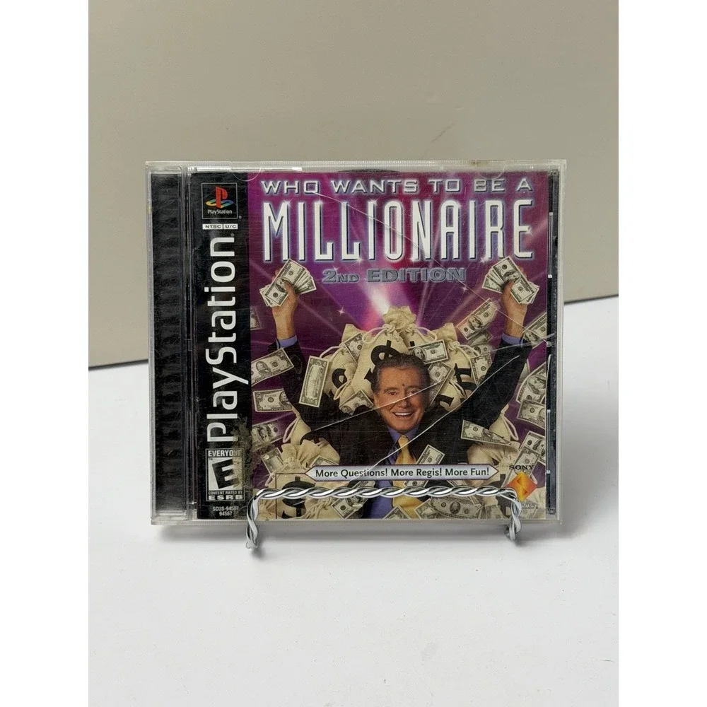 Who Wants to Be a Millionaire: 2nd Edition (PlayStation 1 PS1) Black Label CIB